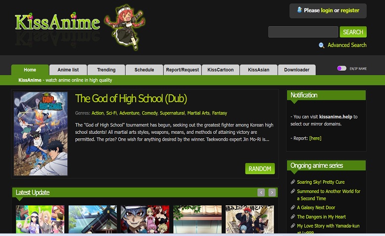 Working Sites of Kissanime